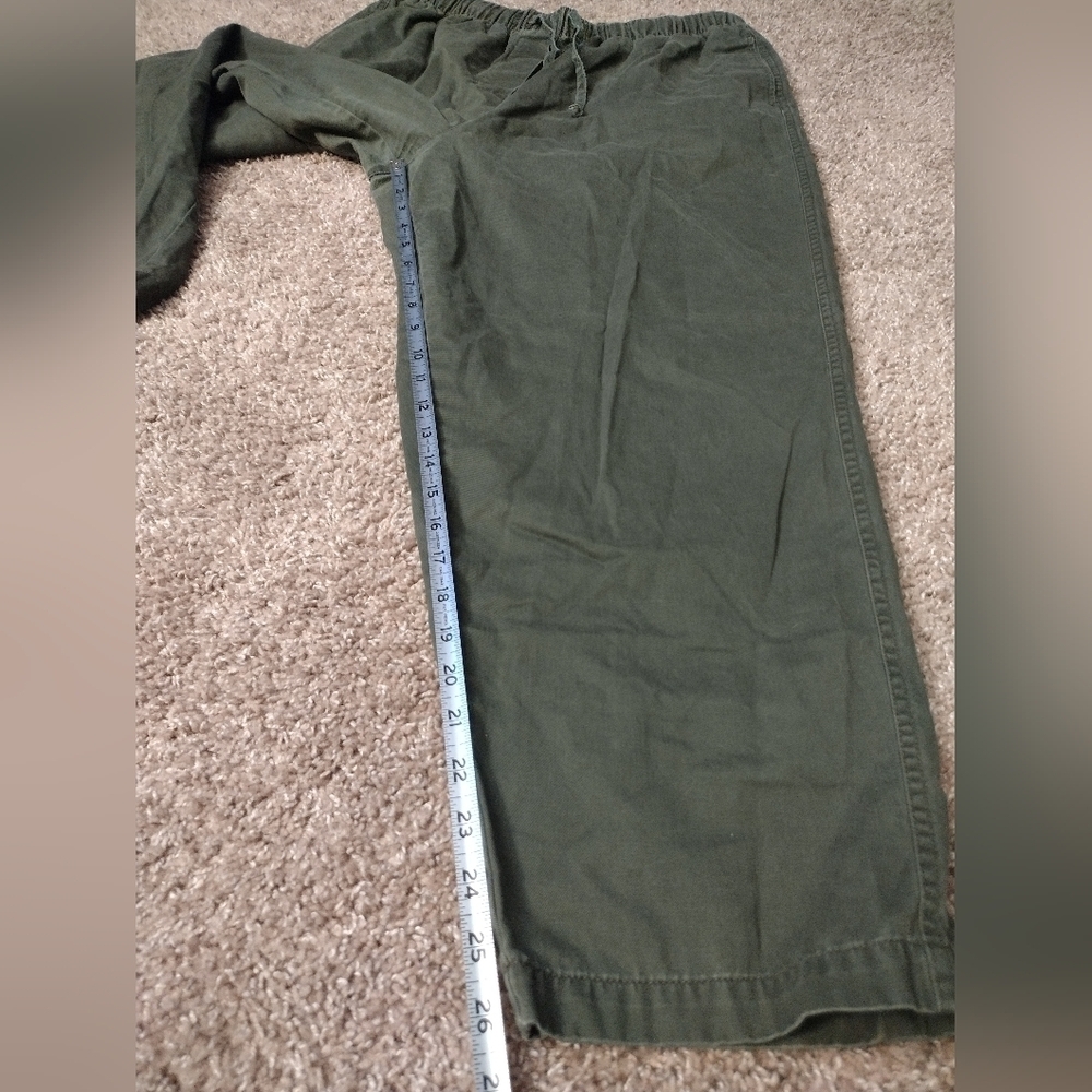 Fashion Bug Olive Green Wide Leg Drawstring Pants 18-20W - Picture 6 of 10